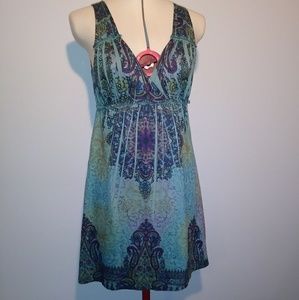 Weavers Blue Pattern Dress